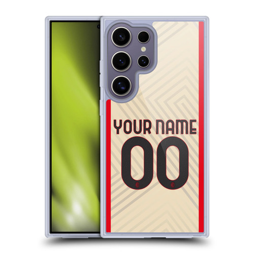 Custom Customised Personalised AC Milan 2021/22 Kit Away Soft Gel Case for Samsung Galaxy S25 Ultra & MagSafe