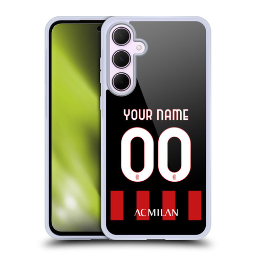 Custom Customised Personalised AC Milan 2022/23 Kit Home Soft Gel Case for Samsung Galaxy A35 5G