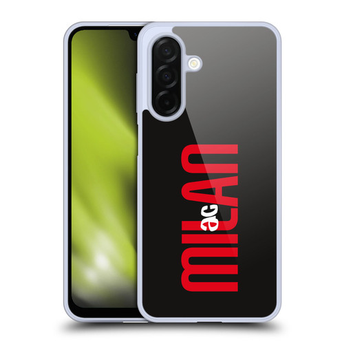 AC Milan Graphics Vertical Typography Soft Gel Case for Samsung Galaxy A26 5G