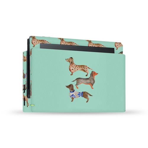 Cat Coquillette Art Mix Dachshunds Vinyl Sticker Skin Decal Cover for Nintendo Switch Console & Dock