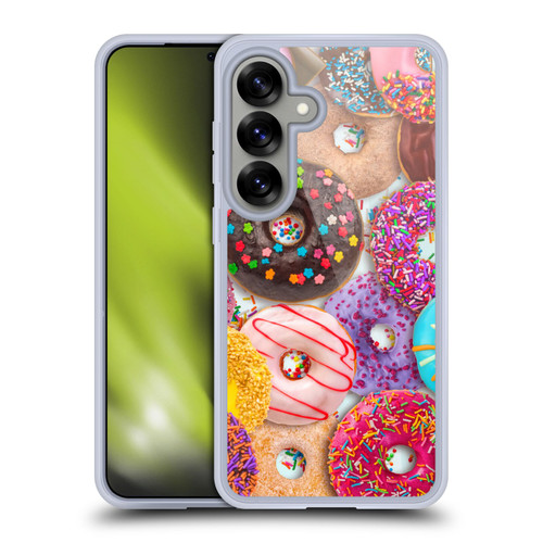 Aimee Stewart Colourful Sweets Donut Noms Soft Gel Case for Samsung Galaxy S25 & MagSafe