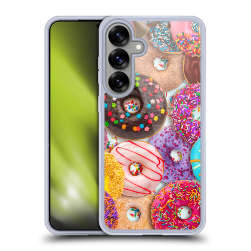Aimee Stewart Colourful Sweets Donut Noms Soft Gel Case for Samsung Galaxy S25+ & MagSafe