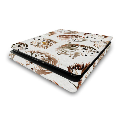 Cat Coquillette Art Mix Hedgehogs Vinyl Sticker Skin Decal Cover for Sony PS4 Slim Console
