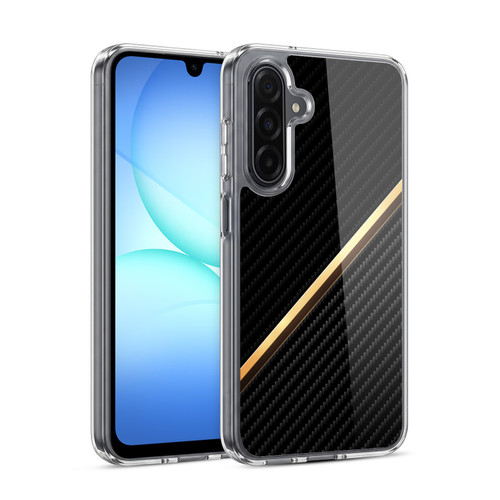 Alyn Spiller Carbon Fiber Gold Soft Gel Case for Samsung Galaxy A17 4G / 5G