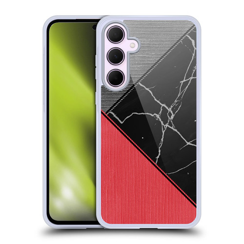 Alyn Spiller Marble Colour Block Soft Gel Case for Samsung Galaxy A35 5G