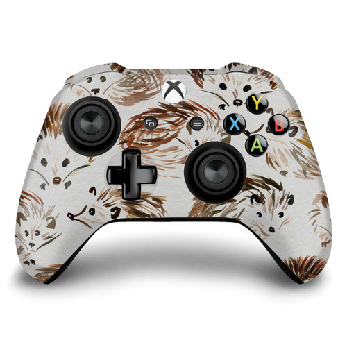 Cat Coquillette Art Mix Hedgehogs Vinyl Sticker Skin Decal Cover for Microsoft Xbox One S / X Controller