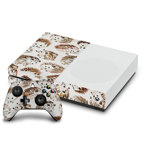 Cat Coquillette Art Mix Hedgehogs Vinyl Sticker Skin Decal Cover for Microsoft One S Console & Controller