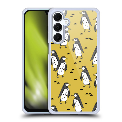 Andrea Lauren Design Birds Yellow Penguins Soft Gel Case for Samsung Galaxy A16 5G & MagSafe