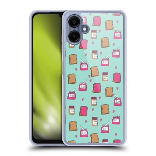 Andrea Lauren Design Food Pattern Peanut Butter And Jelly Soft Gel Case for Samsung Galaxy A06 4G / 5G