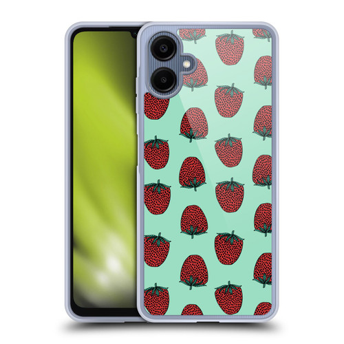 Andrea Lauren Design Food Pattern Strawberry Soft Gel Case for Samsung Galaxy A06 4G / 5G