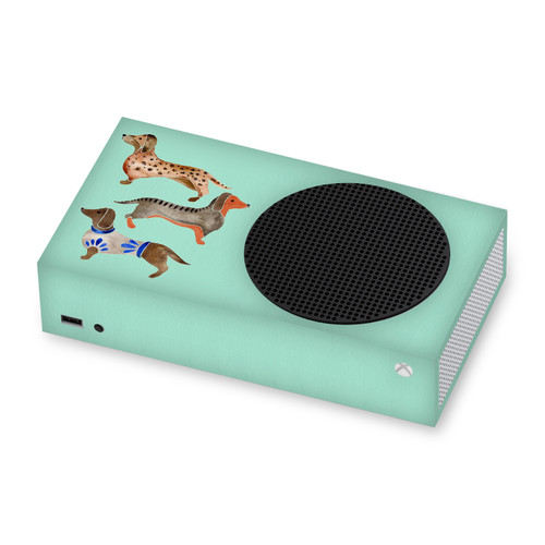 Cat Coquillette Art Mix Dachshunds Vinyl Sticker Skin Decal Cover for Microsoft Xbox Series S Console