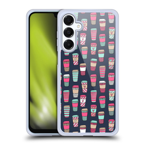Andrea Lauren Design Food Pattern Coffee Soft Gel Case for Samsung Galaxy A16 5G & MagSafe