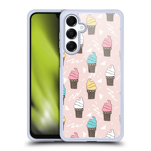Andrea Lauren Design Food Pattern Ice Cream Soft Gel Case for Samsung Galaxy A16 5G & MagSafe