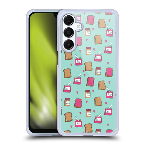 Andrea Lauren Design Food Pattern Peanut Butter And Jelly Soft Gel Case for Samsung Galaxy A16 5G & MagSafe