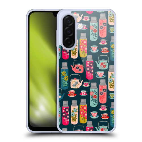 Andrea Lauren Design Food Pattern Jars & Teacups Soft Gel Case for Samsung Galaxy A26 5G