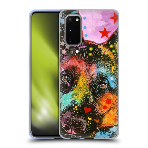 Dean Russo Dogs German Shepherd Soft Gel Case for Samsung Galaxy S20 / S20 5G