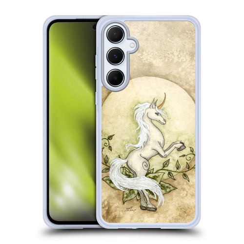 Amy Brown Mythical Unicorn Earth Soft Gel Case for Samsung Galaxy A55 5G