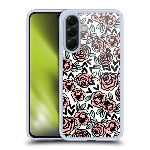 Andrea Lauren Design Lady Like Pink Floral Soft Gel Case for Samsung Galaxy A56 5G