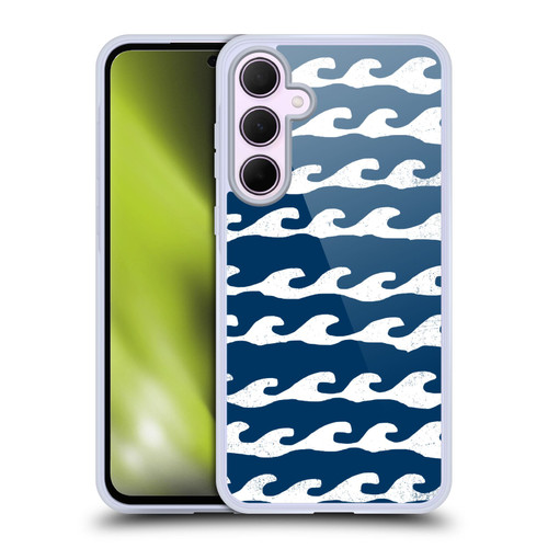 Andrea Lauren Design Sea Animals Blue Waves Soft Gel Case for Samsung Galaxy A35 5G
