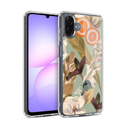 Anis Illustration Graphics New Tropical Pink Soft Gel Case for Samsung Galaxy A07 4G