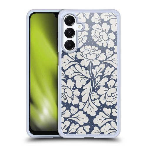 Anis Illustration Graphics Baroque Blue Soft Gel Case for Samsung Galaxy A16 5G & MagSafe
