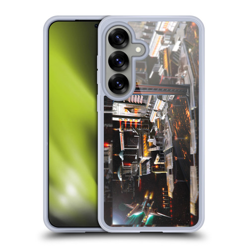 Anthony Christou Art Space Station Soft Gel Case for Samsung Galaxy S25 & MagSafe