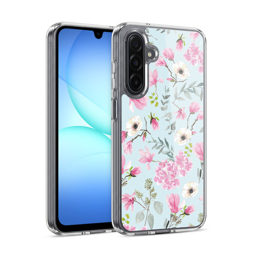 Anis Illustration Graphics Romantic Pattern Light Blue Soft Gel Case for Samsung Galaxy A17 4G / 5G