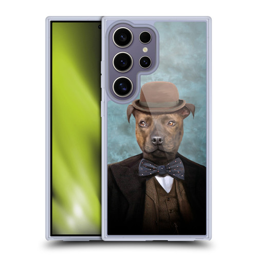 Anthony Christou Art Sir Edmund Bulldog Soft Gel Case for Samsung Galaxy S25 Ultra & MagSafe