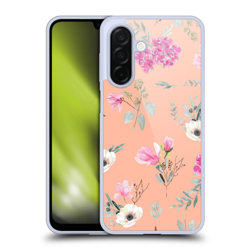 Anis Illustration Flower Pattern 2 Peach Soft Gel Case for Samsung Galaxy A26 5G