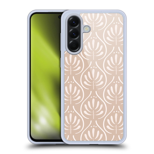 Anis Illustration Mix Pattern Boho Beige Soft Gel Case for Samsung Galaxy A56 5G