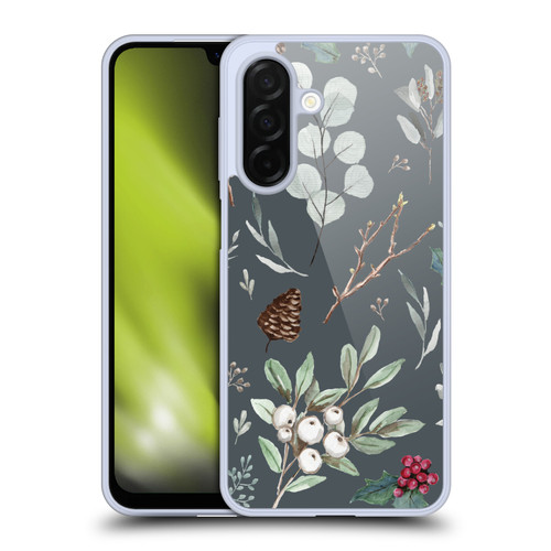 Anis Illustration Floral Pattern Christmas Eucalyptus Blue Soft Gel Case for Samsung Galaxy A26 5G