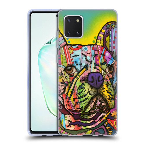 Dean Russo Dogs French Bulldog Soft Gel Case for Samsung Galaxy Note10 Lite