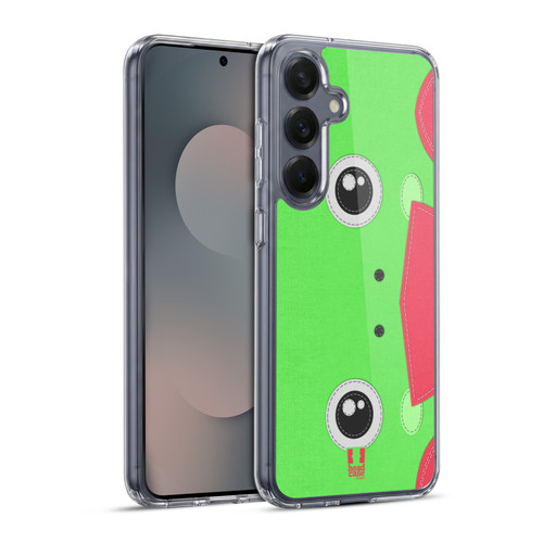 Head Case Designs Animal Patches Series 1 Frog Soft Gel Case for Samsung Galaxy S25+ & MagSafe