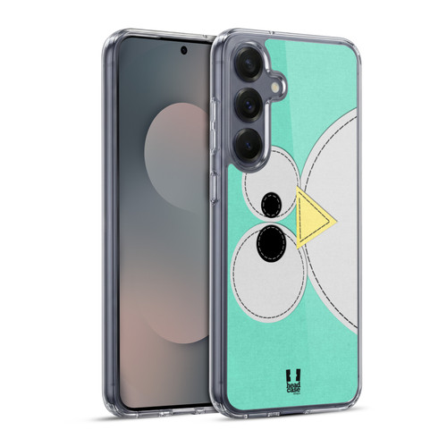 Head Case Designs Animal Patches Series 1 Penguin Soft Gel Case for Samsung Galaxy S25+ & MagSafe