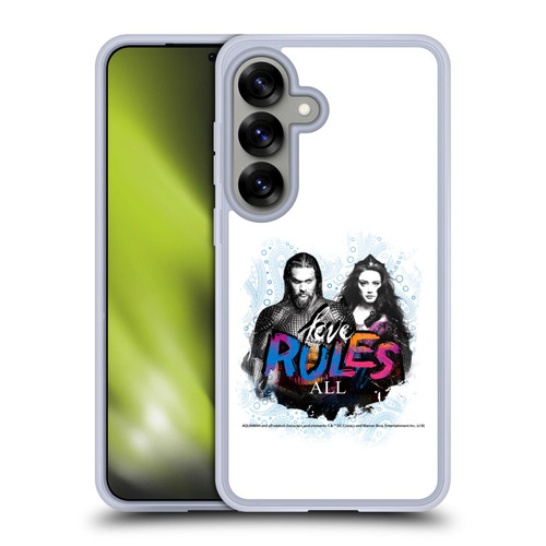 Aquaman Movie Graphics Love Rules All Soft Gel Case for Samsung Galaxy S25 & MagSafe