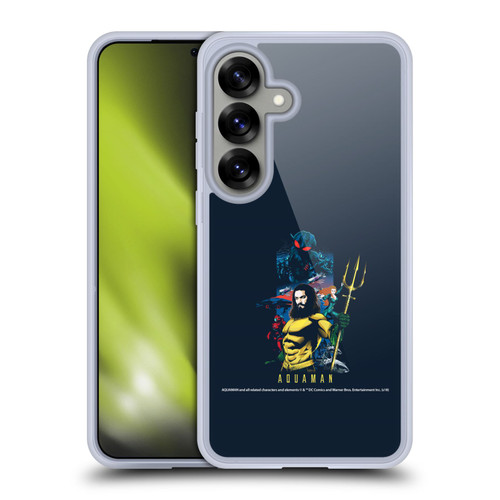 Aquaman Movie Graphics Poster Soft Gel Case for Samsung Galaxy S25 & MagSafe