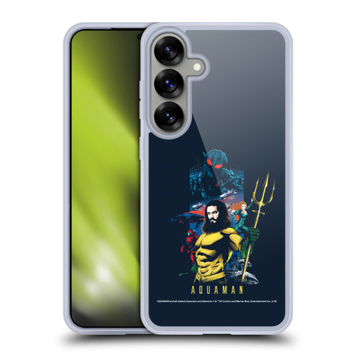 Aquaman Movie Graphics Poster Soft Gel Case for Samsung Galaxy S25+ & MagSafe