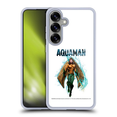 Aquaman Movie Graphics Trident of Atlan 2 Soft Gel Case for Samsung Galaxy S25+ & MagSafe