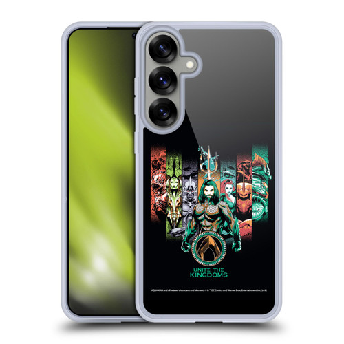 Aquaman Movie Graphics Unite The Kingdoms Soft Gel Case for Samsung Galaxy S25+ & MagSafe