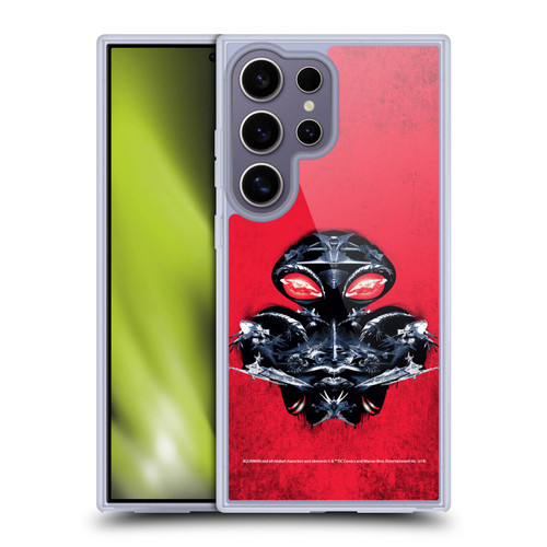 Aquaman Movie Graphics Black Manta Distressed Look Soft Gel Case for Samsung Galaxy S25 Ultra & MagSafe