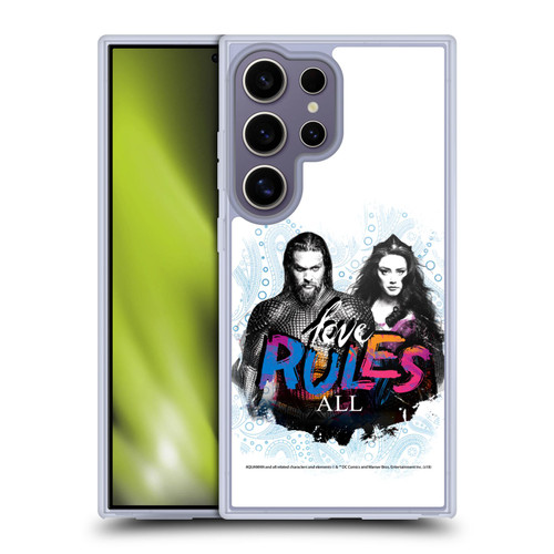 Aquaman Movie Graphics Love Rules All Soft Gel Case for Samsung Galaxy S25 Ultra & MagSafe