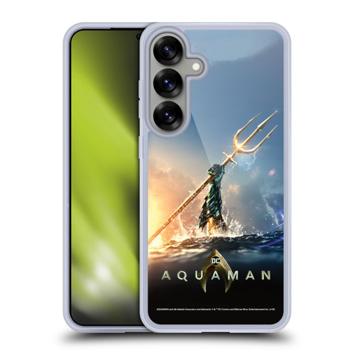 Aquaman Movie Posters Trident of Atlan Soft Gel Case for Samsung Galaxy S25+ & MagSafe