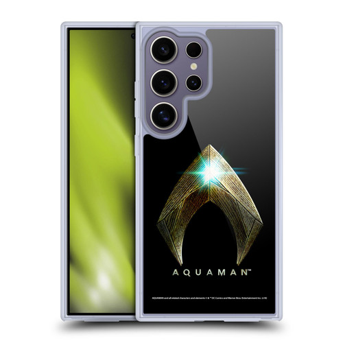 Aquaman Movie Logo Main Black Soft Gel Case for Samsung Galaxy S25 Ultra & MagSafe
