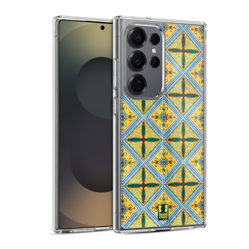 Head Case Designs Arabesque Pattern Ceramic Soft Gel Case for Samsung Galaxy S25 Ultra & MagSafe