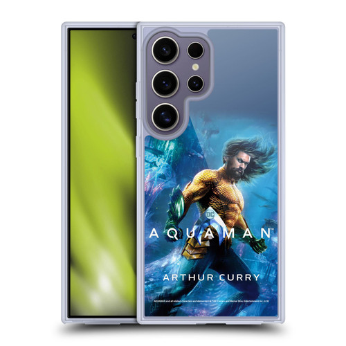 Aquaman Movie Posters Arthur Curry Soft Gel Case for Samsung Galaxy S25 Ultra & MagSafe