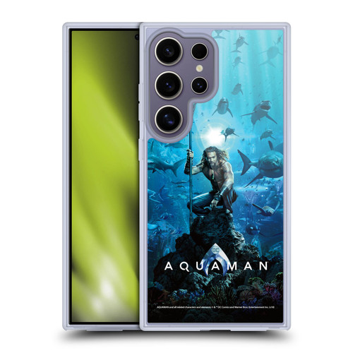 Aquaman Movie Posters Marine Telepathy Soft Gel Case for Samsung Galaxy S25 Ultra & MagSafe