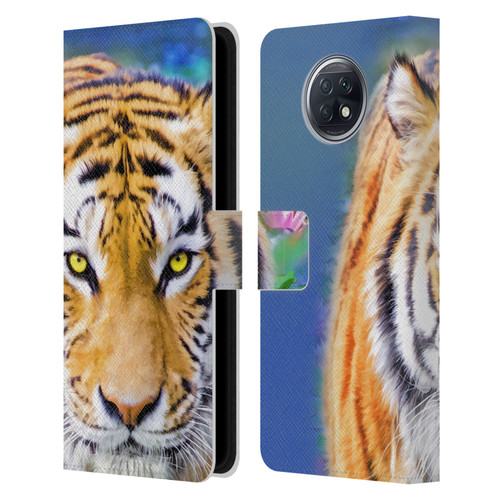 Aimee Stewart Animals Tiger Lily Leather Book Wallet Case Cover For Xiaomi Redmi Note 9T 5G