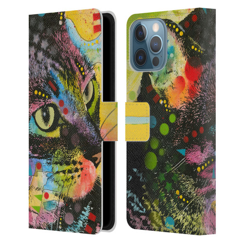 Dean Russo Cats Napy Leather Book Wallet Case Cover For Apple iPhone 13 Pro Max