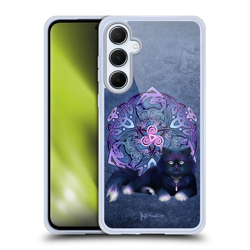 Brigid Ashwood Celtic Black Cat Soft Gel Case for Samsung Galaxy A55 5G