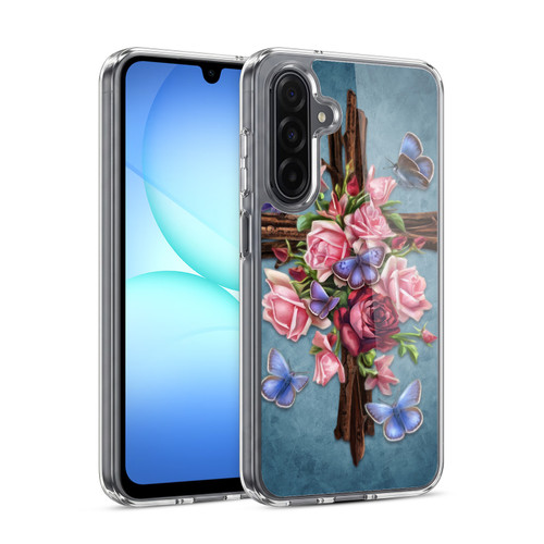 Brigid Ashwood Crosses Flower Soft Gel Case for Samsung Galaxy A17 4G/5G / A18 4G